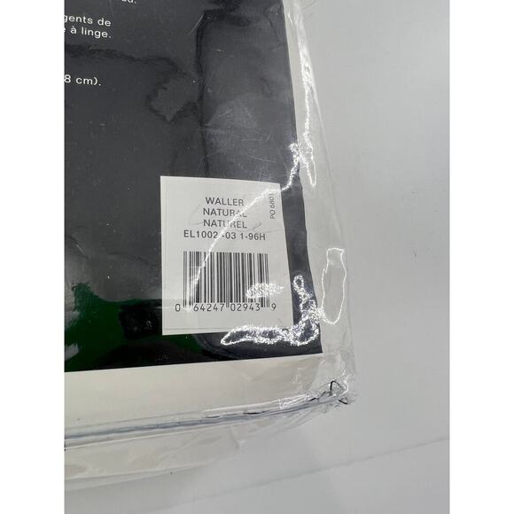 Ralph Lauren Waller Back Tab Panel Blackout Curtain  52 x 96 Natural Tan New - Picture 5 of 6